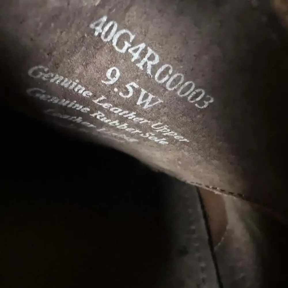 Joseph Abboud Burgundy Leather Wingtip Oxford Dress Shoes